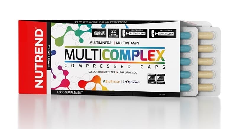 Nutrend Multicomplex Compressed Caps - 60 kapslar – Nutrend förpackning