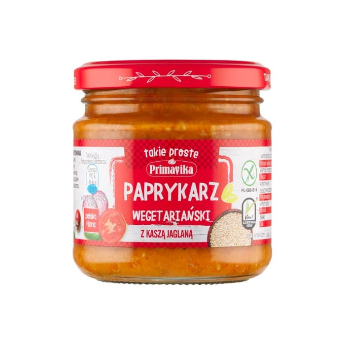 Primavika Crème végétarienne de paprika avec millet 160g – Primavika emballage