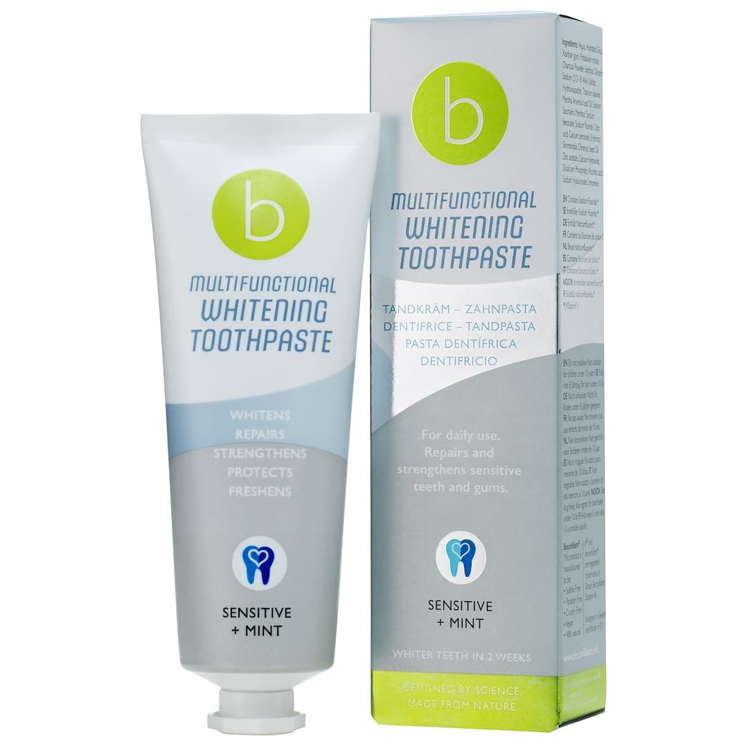 Beconfident - Multifunktionell Whitening Tandkräm – Beconfident förpackning