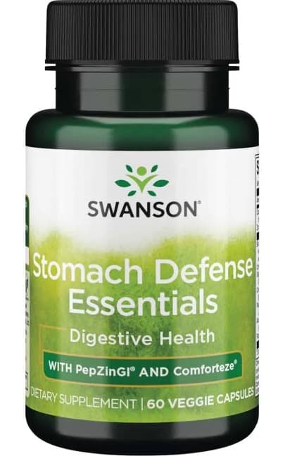 Swanson Stomach Defense Essentials 60 Vcaps – Swanson förpackning