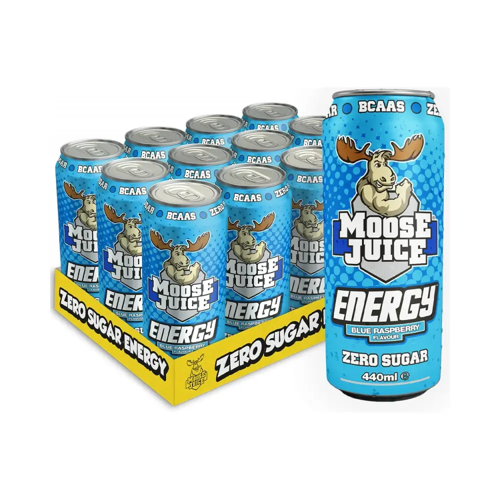 Muscle Moose Moose Juice Energy (12x440ml) – Muscle Moose förpackning