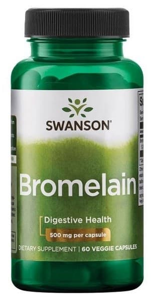 Swanson Bromelain 1200 GDU - 60 veganska kapslar – Swanson förpackning