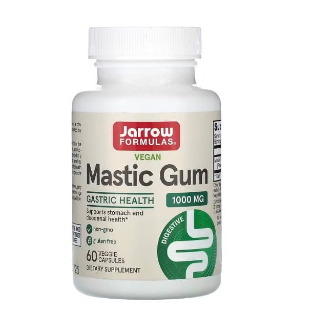 Jarrow Formulas - Mastikgummi 375 mg, 60 kapslar – Jarrow Formulas förpackning
