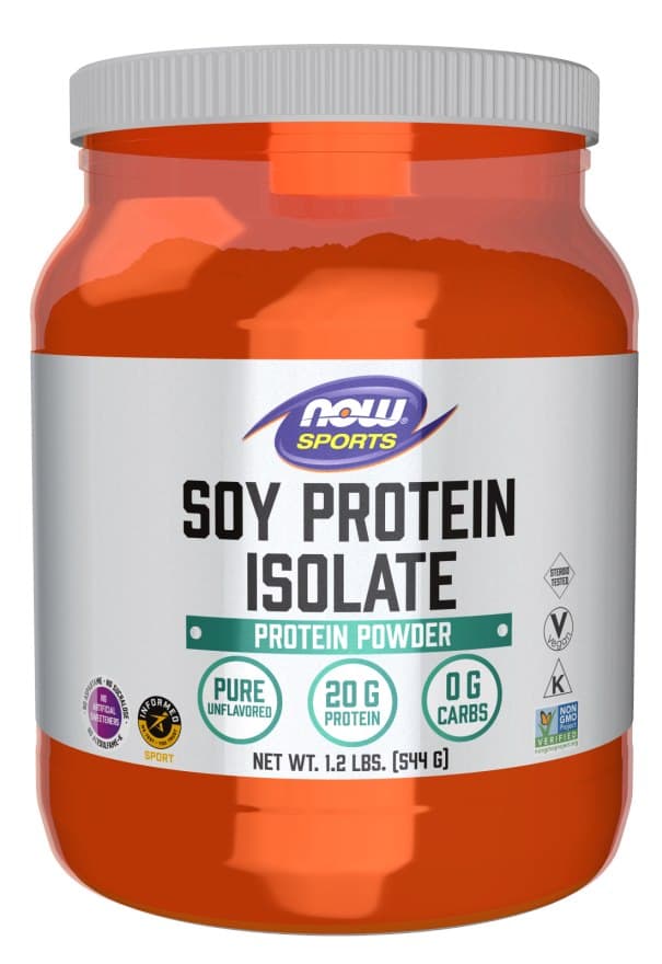 NOW Foods Soy Protein Isolate 907 g pulver – NOW Foods förpackning