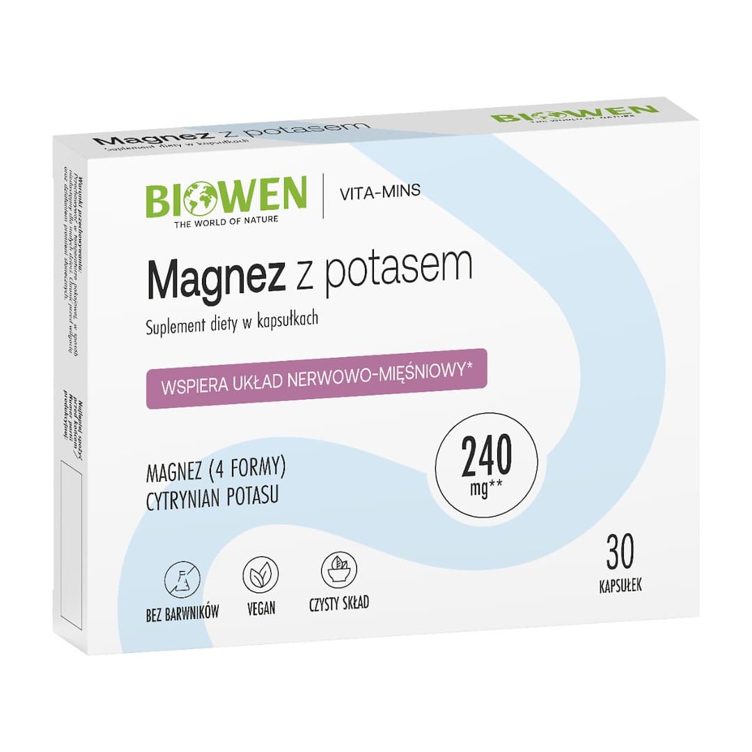 Biowen Magnesio con Potassio 30 capsule – Biowen confezione
