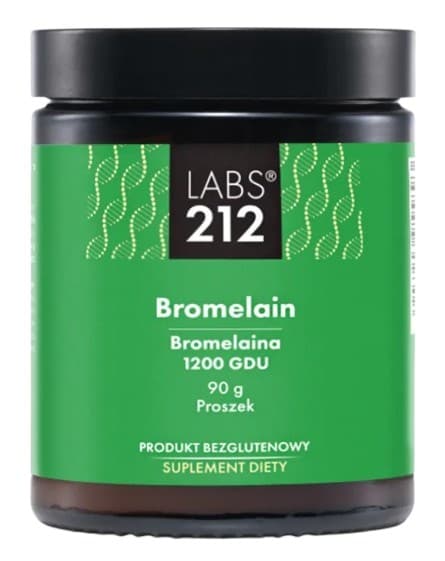Labs212 Bromelain 1200 GDU/g - 90g pulver – LABS 212 förpackning
