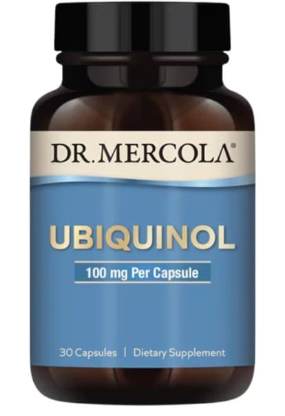 Dr. Mercola - Ubiquinol - 30 kapslar – Dr. Mercola förpackning