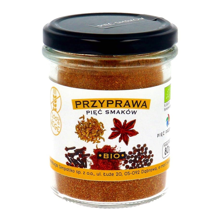Simpatiko - Five Flavors Spice - 80g – Simpatiko förpackning
