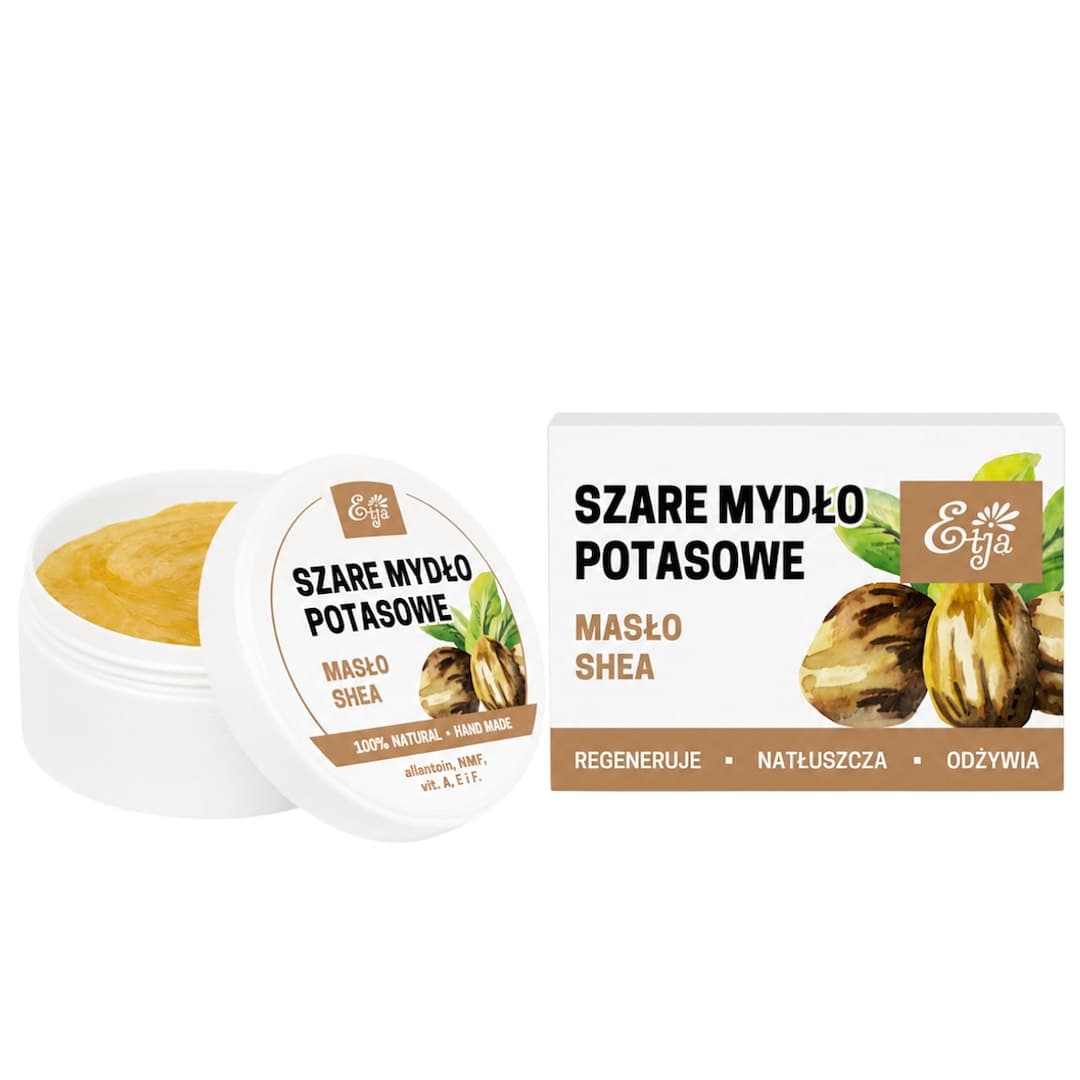 Etja - Natural Potassium Soap With Shea Butter 80g – Etja förpackning