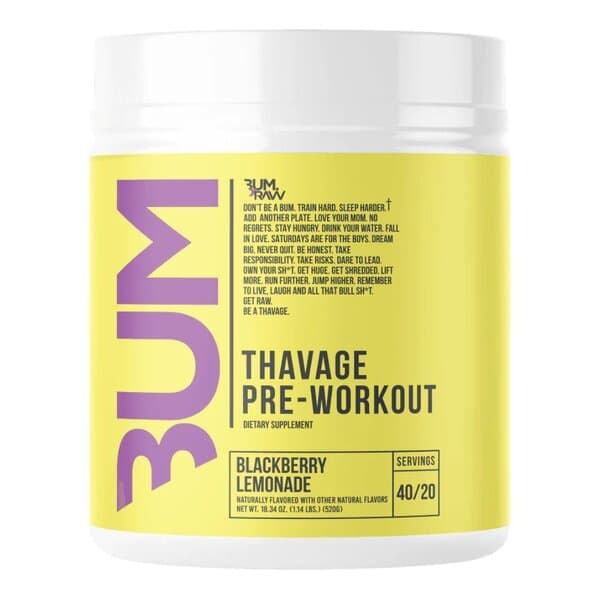 Raw Nutrition Pre-Workout Blackberry Lemonade, 520g – Raw Nutrition förpackning