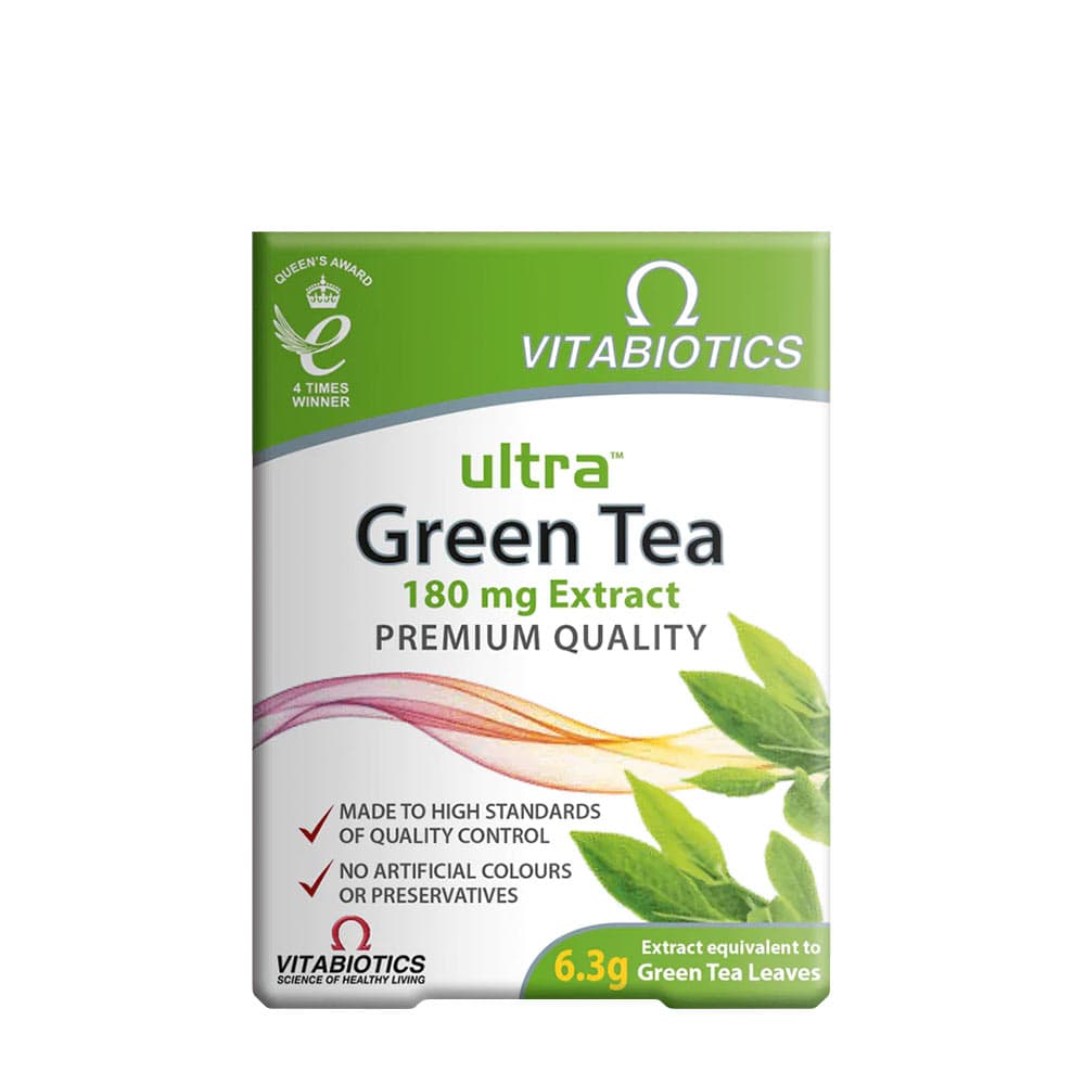 Vitabiotics Ultra Grönt Te 180 tabletter – Vitabiotics förpackning