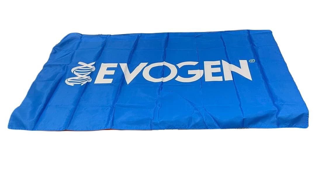 Evogen Logo Flag, Blue – Evogen förpackning