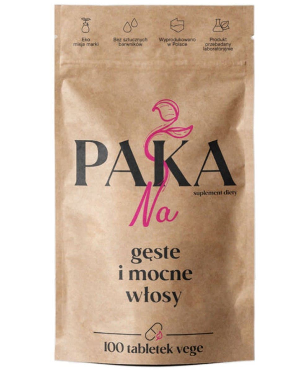 Paka Natury Na gęste i mocne włosy 100 tabletek wege