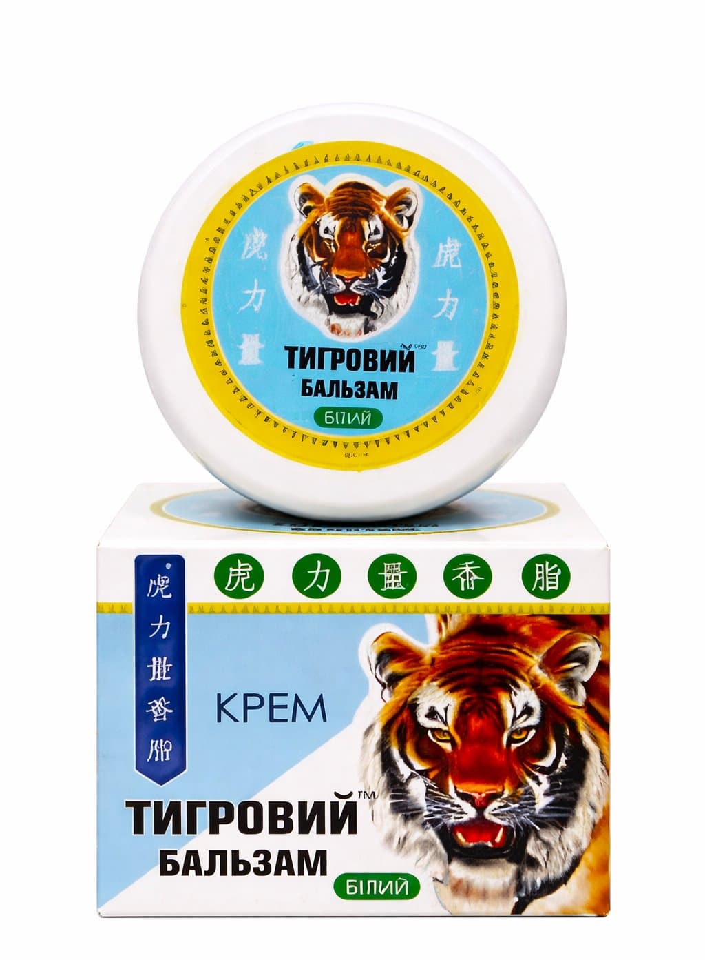 Tiger Balm - Elixir (Ukraina) - Traditionell salva i burk – Elixir (Ukraina) / Tiger Brand förpackning
