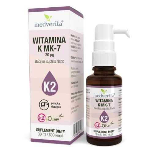 Medverita Vitamina K2 20 µg 30 ml – Medverita confezione
