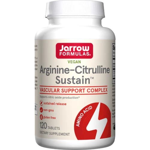 Jarrow Formulas Arginine-Citrulline Sustain 120 tabletter – Jarrow Formulas förpackning