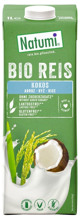 Natumi Ekologisk Risdrink – Natumi förpackning