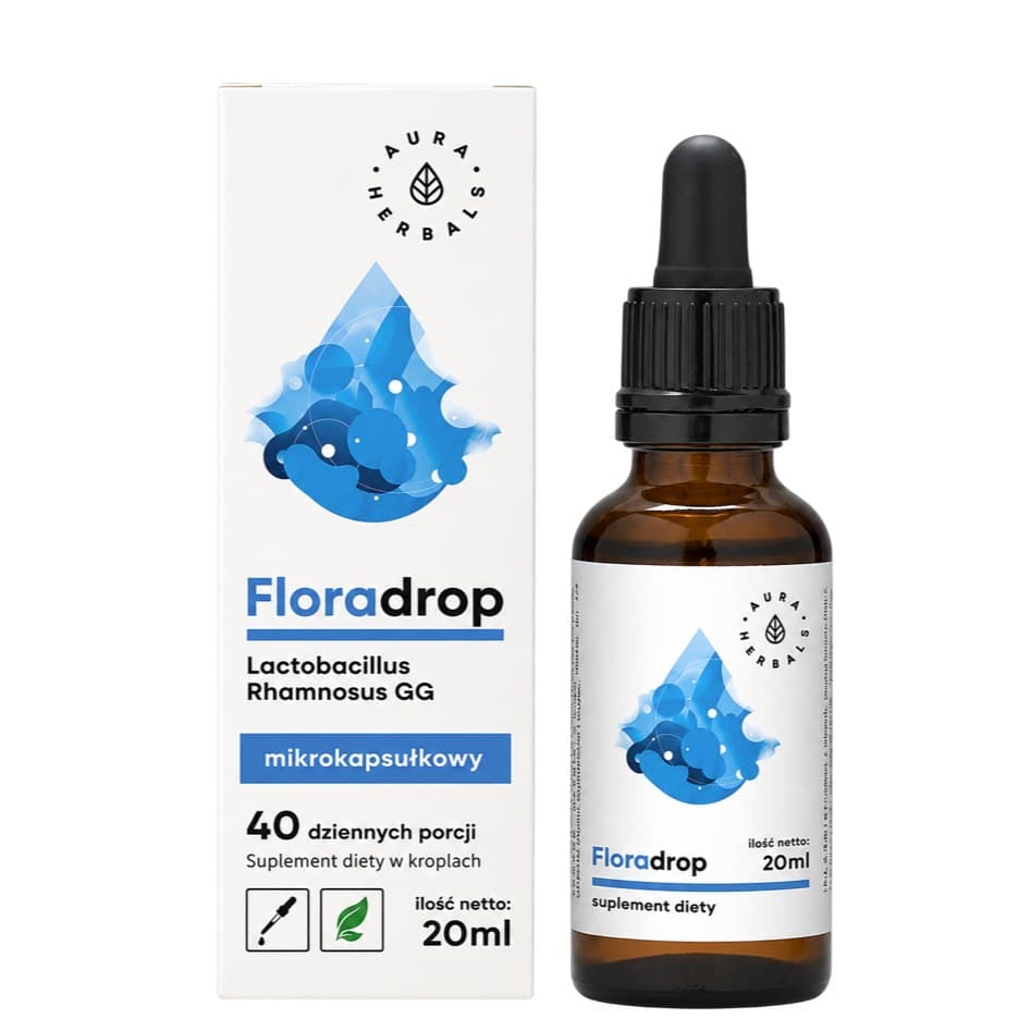 Aura Herbals - Floradrop Lactobacillus Rhamnosus Gg - 20ml – Aura Herbals förpackning