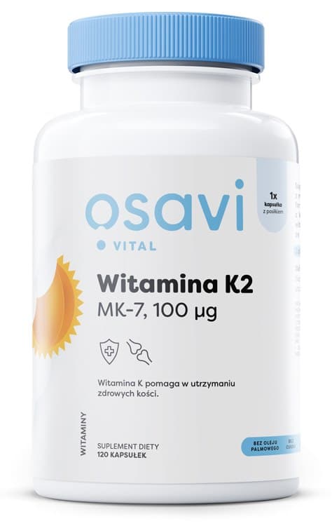 Vitamin K2 MK-7 100mcg - 120 Kapseln – Osavi Verpackung