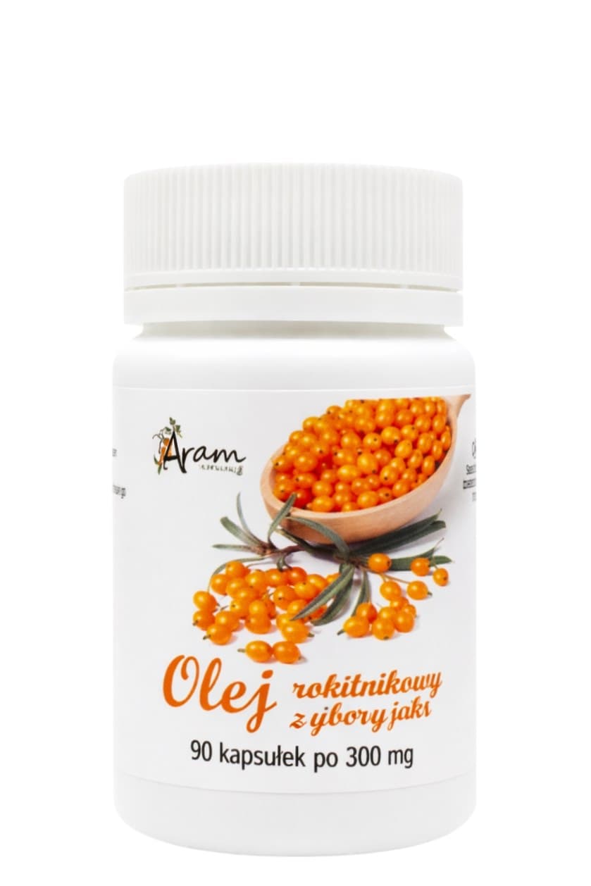 Aram Natura - Siberian Sea Buckthorn Oil 300mg - 90 kapslar – Aram Natura förpackning