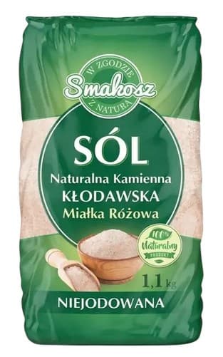 Smakosz - Fine Natural Stone Salt Iodine-Free 1.1kg – Smakosz förpackning