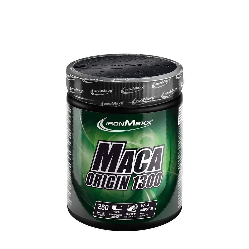 IronMaxx - Maca Origin - 1300mg, 60 kapslar – IronMaxx förpackning