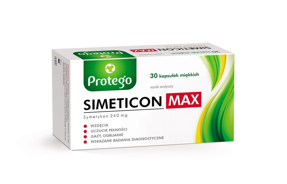 Protego Simeticon MAX 30 cápsulas – Protego empaque