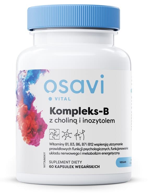 Osavi Advanced B-Complex 60 vegetabiliska kapslar – Osavi Nature förpackning