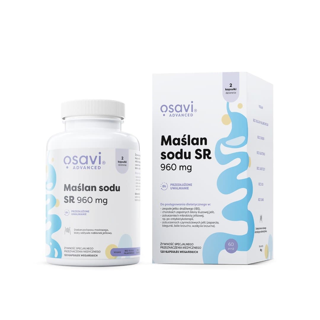 Osavi - Sodium Butyrate - 120 kapslar – Osavi Nature förpackning