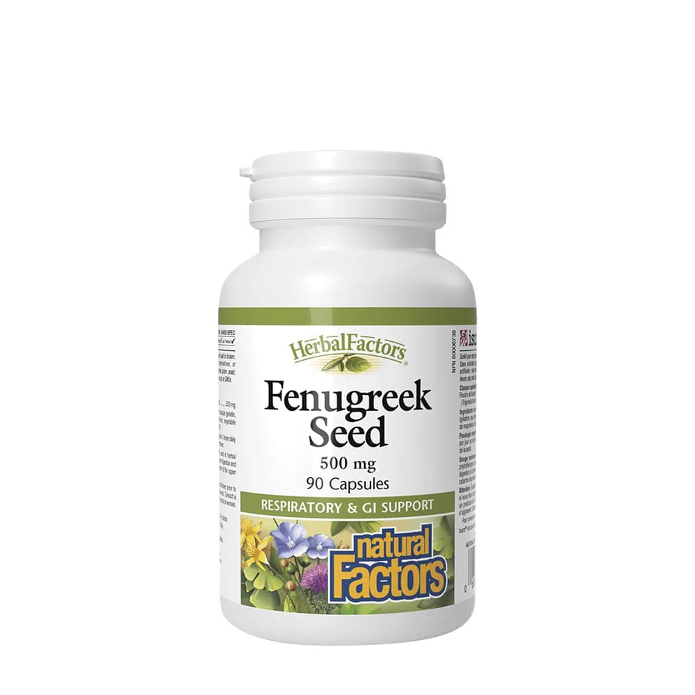 Natural Factors Fänkålsfrö 500mg - 90 kapslar – Natural Factors förpackning