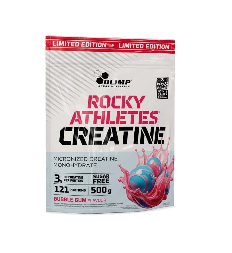 Rocky Athletes Creatine, Bubble Gum - 500g | Olimp Nutrition – Olimp Labs förpackning
