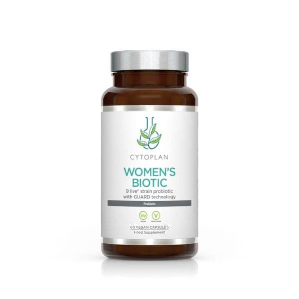 Cytoplan Women's Biotic 60 veganska kapslar – Cytoplan förpackning
