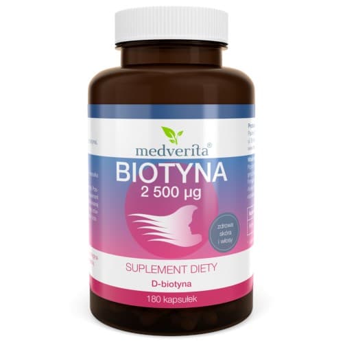 Medverita Biotina 2500 µg 180 capsule – Medverita confezione