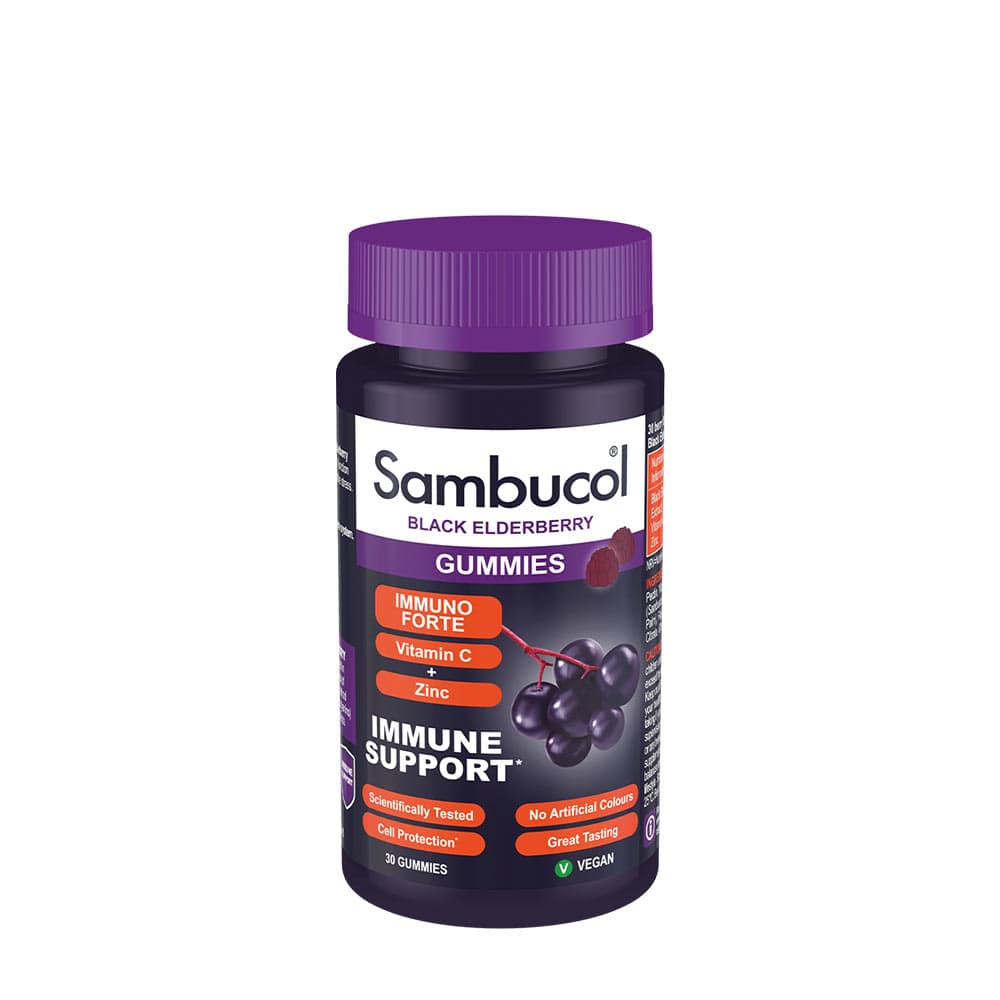 Sambucol - Elderberry Immune Support Gummies - 30 Gummies – Sambucol förpackning