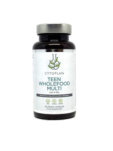 Cytoplan - Teen Wholefood Multi - 60 Vcaps – Cytoplan förpackning