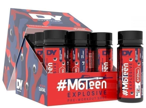 Dorian Yates - #M6Teen Explosive Pre-Workout Shot – Dorian Yates förpackning