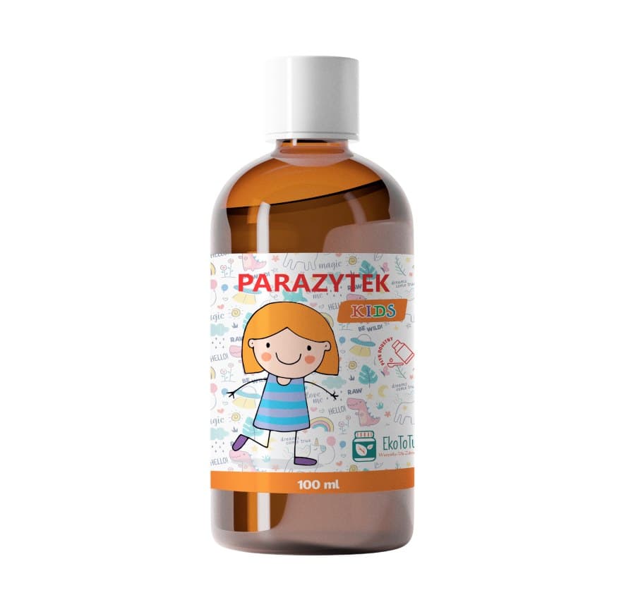 Ekototu - Parasite Kids Liquid - 100ml – Ekototu förpackning