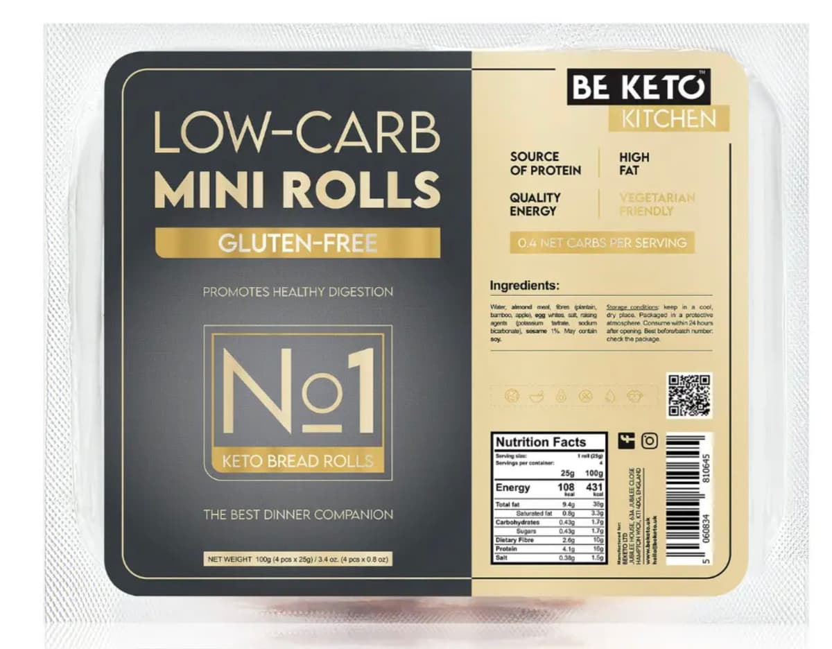 BeKeto Keto Bułeczki uden gluten 100g | BeKeto