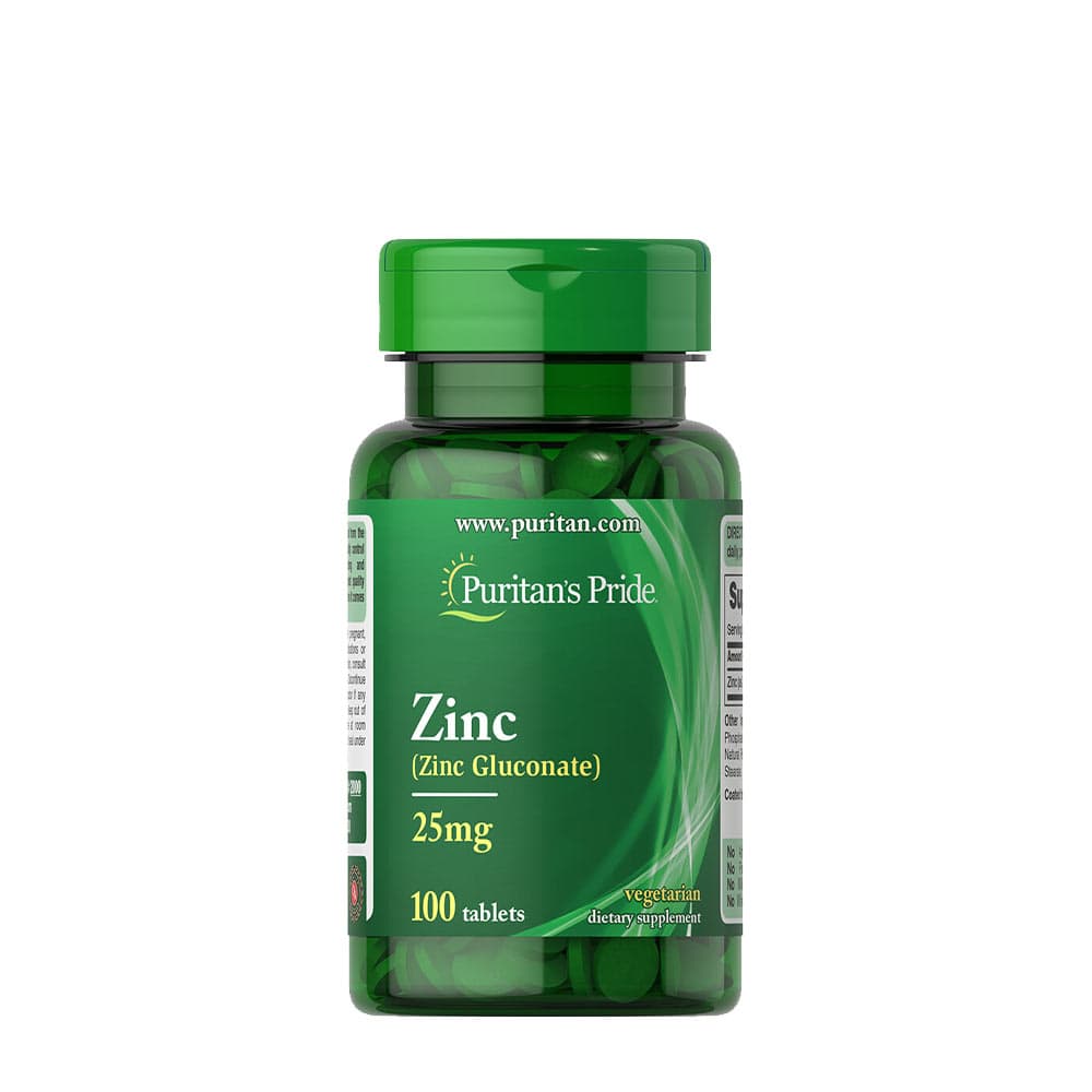 Puritan's Pride - Zink 25mg - 100 Tabletter