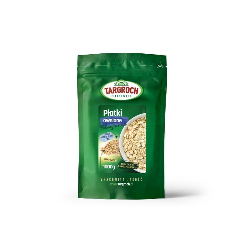 Targroch Płatki owsiane 1kg – Targroch embalagem