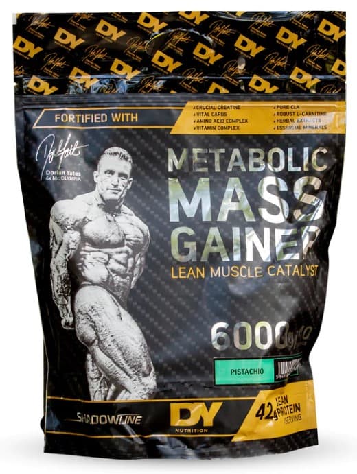 DY Nutrition Metabolic Mass Gainer 6000g – Dorian Yates förpackning