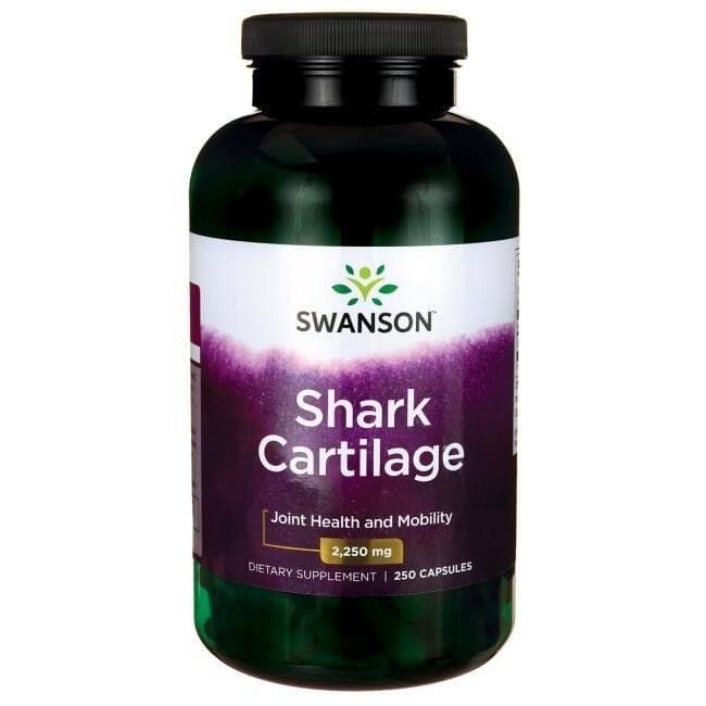 Swanson Shark Cartilage 750mg (250 kapslar) – Swanson förpackning