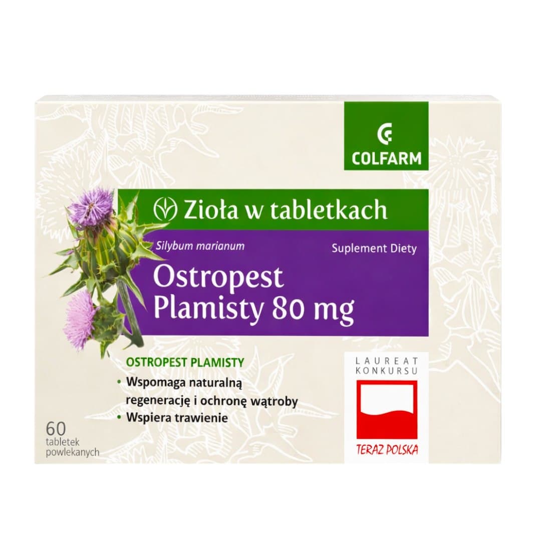 Colfarm - Ostropest Plamisty 300 mg kapslar – Colfarm förpackning