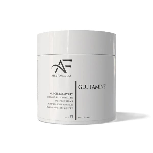 Apex Formulas Glutamine 300g - Rent glutaminpulver, 60 portioner – Apex Formulas förpackning