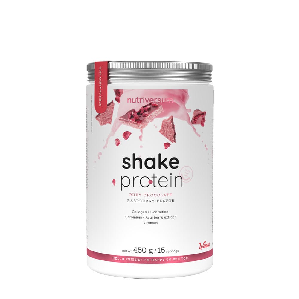 Nutriversum Ruby Chocolate - 450g proteinpulver – Nutriversum förpackning