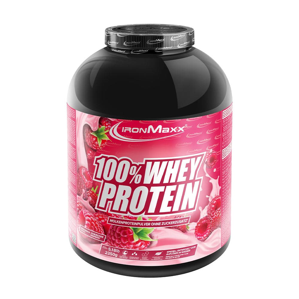 IronMaxx Whey Protein - Raspberry - 2350g – IronMaxx förpackning