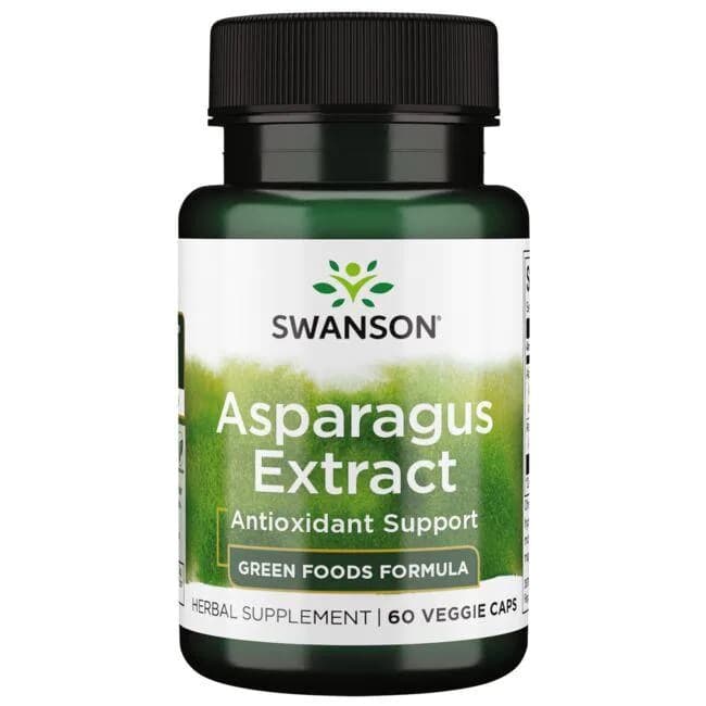 Swanson Sparrisextrakt 170mg - 60 vegetabiliska kapslar – Swanson förpackning