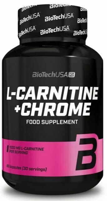 BioTechUSA L-Carnitine + Chrome 60 kapslar – BioTechUSA förpackning