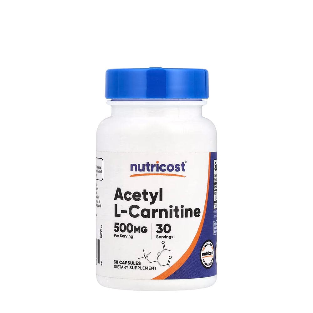 Nutricost - Acetyl L-Carnitine - 30 kapslar – Nutricost förpackning