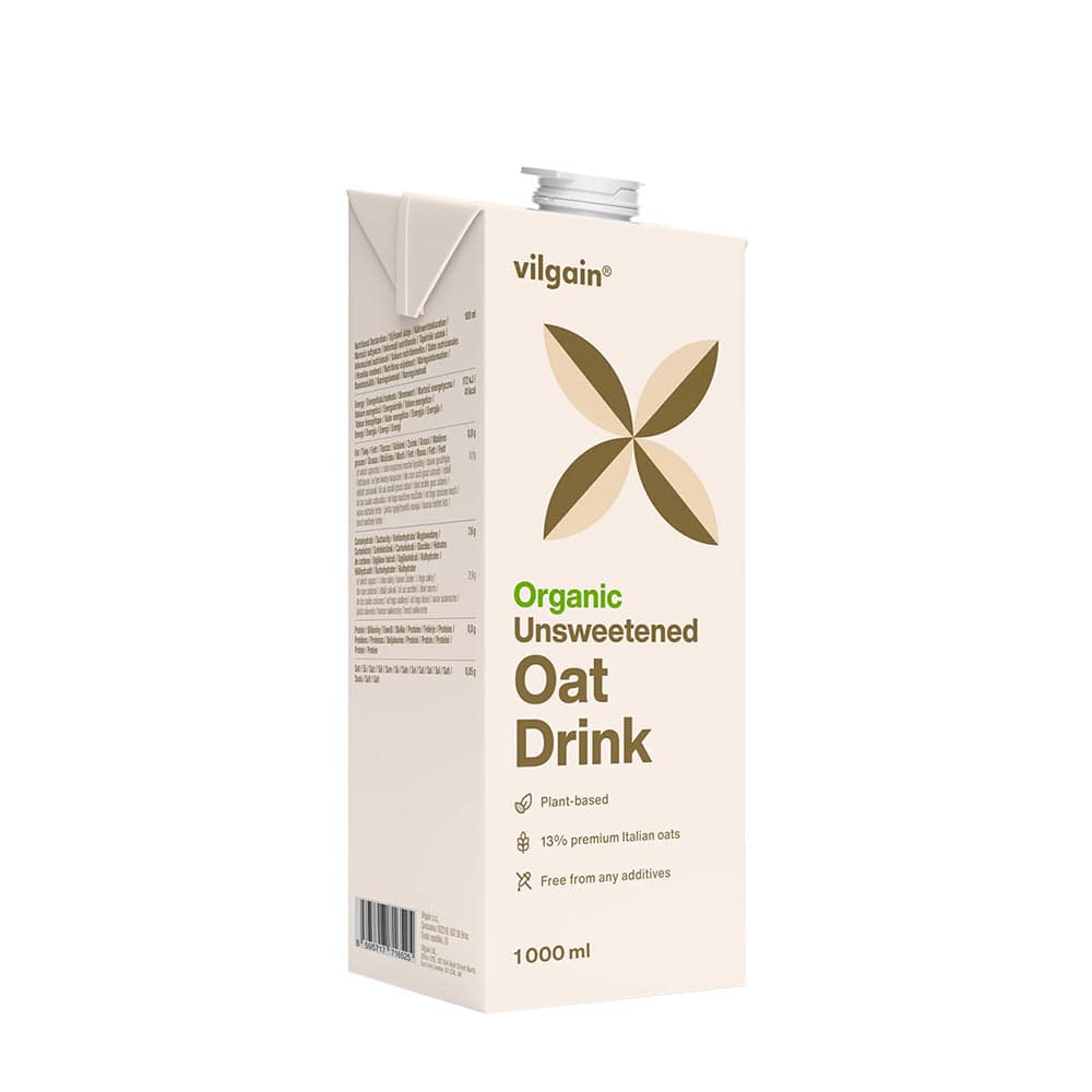 Vilgain Organic Oat Drink - 1000 ml – Vilgain förpackning